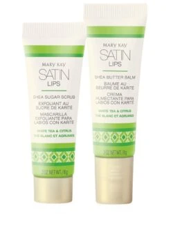 White Tea & Citrus Satin Lips® Shea Butter Balm -GlowUp Cosmetics 1009832420SatinLips20Set
