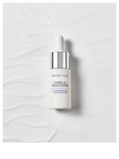 Mary Kay Clinical Solutions® C + Resveratrol Line-Reducer -GlowUp Cosmetics 2022 01 26 CLINICAL BOOSTER HERO BENEFIT REDUCER EXT BKGRD